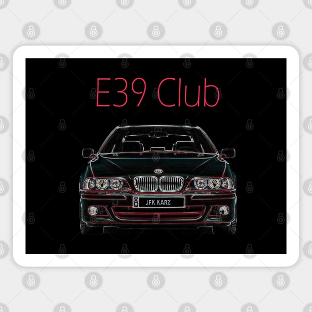 E39 CLUB 5 Series M5 Front & Rear Magnet by JFK KARZ